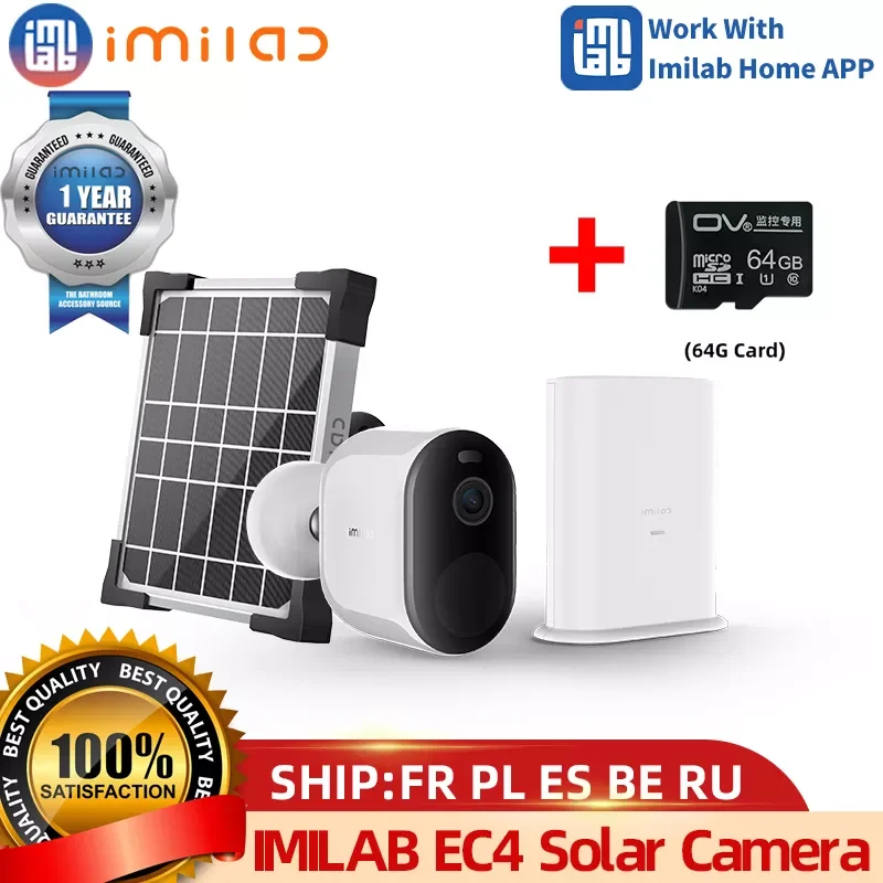 IMILAB EC4 Camera Solar Panel Outdoor Spotlight 4MP HD IP Video Surveillance Webcam Wireless WiFi Smart Home Security CCTV Cam
IMILAB EC4 Camera Solar Panel Outdoor Spotlight 4MP HD IP Video Surveillance Webcam Wireless WiFi Smart Home Security CCTV Cam
