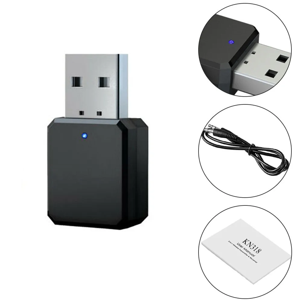 Wireless Bluetooth KN318 BT 5.1 Audio Receiver Dual Output Speaker Hands Free Calling Accessor 3.5mm Aux USB Car Accessories
Wireless Bluetooth KN318 BT 5.1 Audio Receiver Dual Output Speaker Hands Free Calling Accessor 3.5mm Aux USB Car Accessories