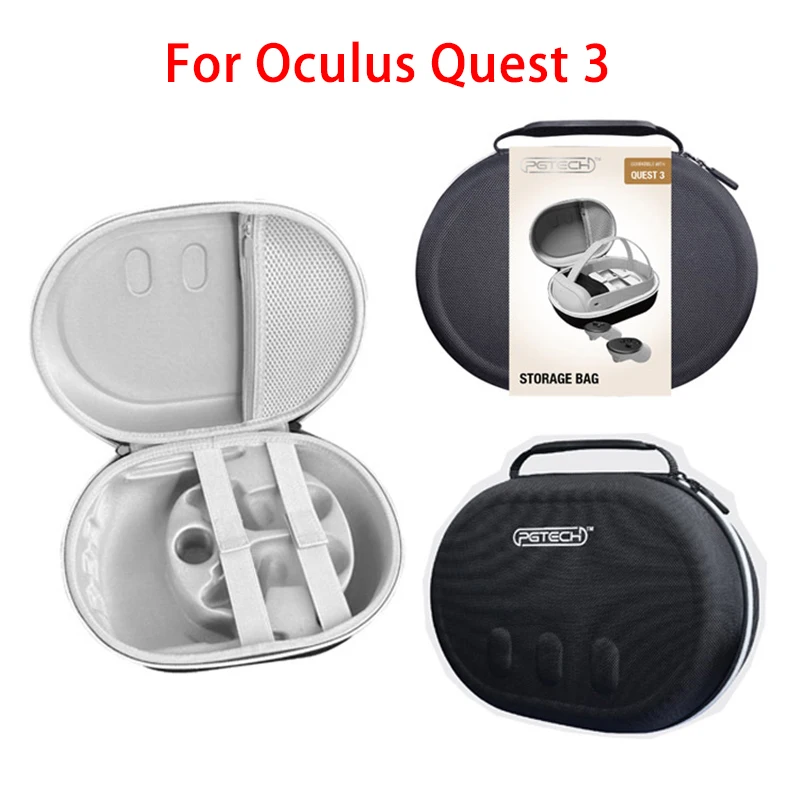 For Meta Quest3 VR Headset Storage Bag Hard Larger Capacity EVE Storage Box For Oculus Quest 3 Console Carrying Case 
For Meta Quest3 VR Headset Storage Bag Hard Larger Capacity EVE Storage Box For Oculus Quest 3 Console Carrying Case
