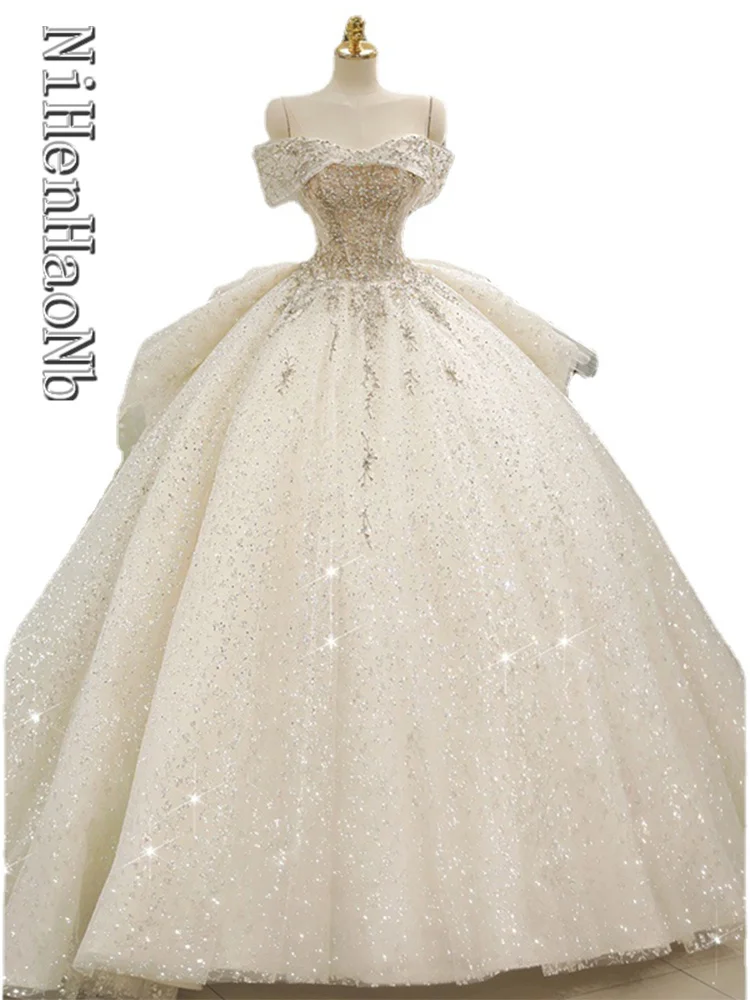 Gorgeous Wedding Dresses For Women Ball Gown Wedding Gown For Bride Beading Vestido De Novias
Gorgeous Wedding Dresses For Women Ball Gown Wedding Gown For Bride Beading Vestido De Novias