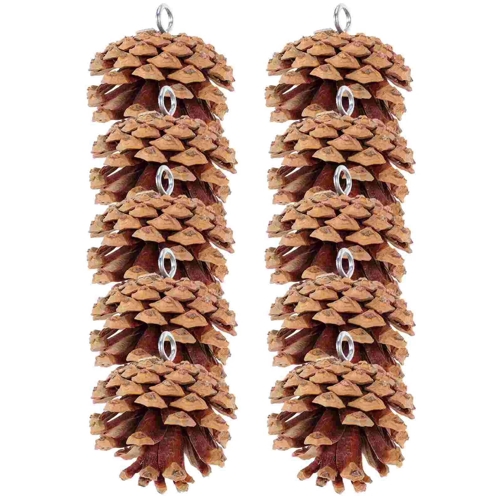 

Parrot Chewing Toy Teething Practical Bird Pet Accessories Hanging Parakeet Foraging Safety Funny Pine Cones Cage Bite