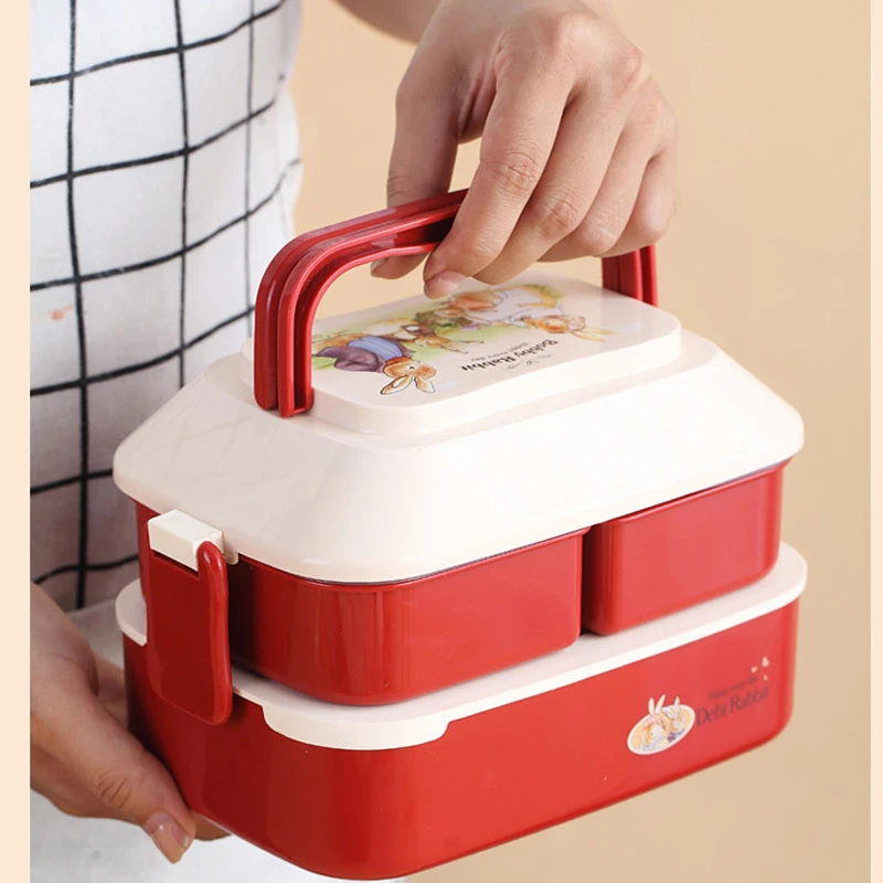 Square Portable Lunch Box Plastic Picnic Bento Microwave Food Box with Compartment Storage Container Spoon Fork
Square Portable Lunch Box Plastic Picnic Bento Microwave Food Box with Compartment Storage Container Spoon Fork