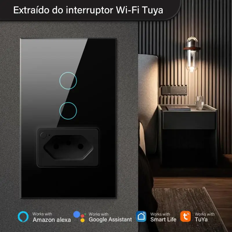Brazil Tuya WiFi Smart Switch Wall Timing Touch 20A Light Switch Socket Phone APP Voice Control Smart Home
Brazil Tuya WiFi Smart Switch Wall Timing Touch 20A Light Switch Socket Phone APP Voice Control Smart Home