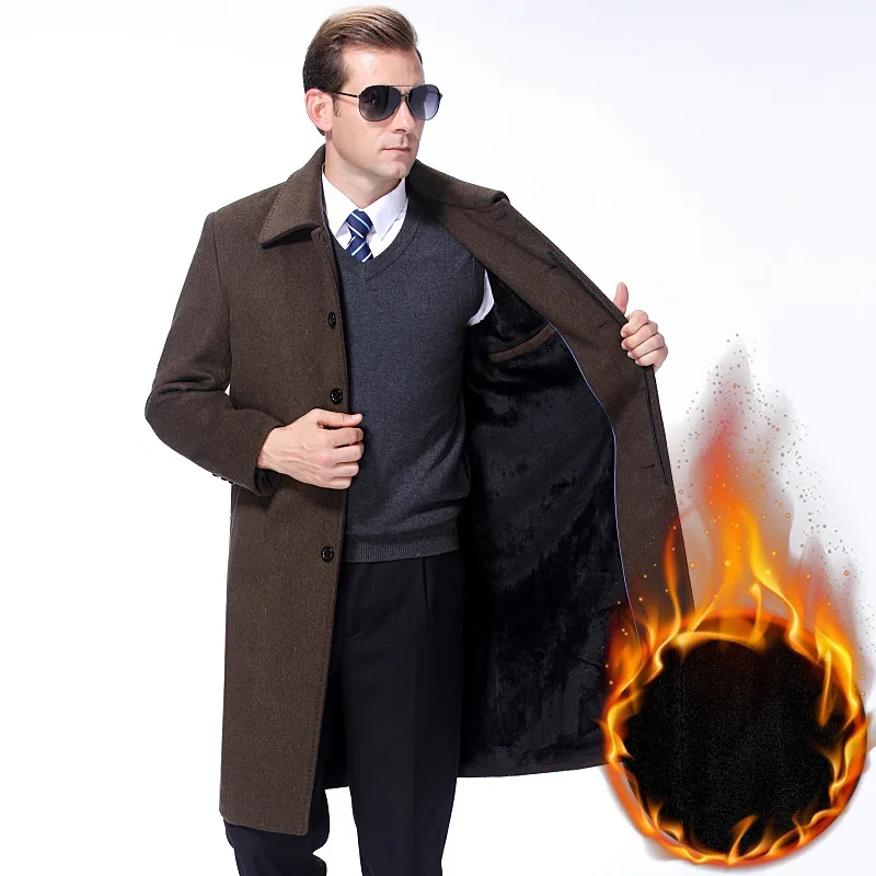 New High Quality Winter Men Thickened Plush Liner Long Cashmere Coat Casual X-long Mens Wool Overcoat Plus Size M L XL 2XL3XL4XL
New High Quality Winter Men Thickened Plush Liner Long Cashmere Coat Casual X-long Mens Wool Overcoat Plus Size M L XL 2XL3XL4XL