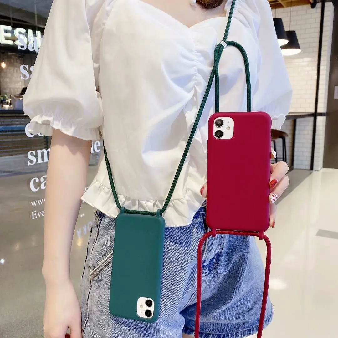 Luxury Liquid Soft Silicone Phone Case for iPhone 13 12 11 Pro XS Max XR X 6 7 8 Plus SE 2020 Crossbody Lanyard Strap Back Cover
Luxury Liquid Soft Silicone Phone Case for iPhone 13 12 11 Pro XS Max XR X 6 7 8 Plus SE 2020 Crossbody Lanyard Strap Back Cover