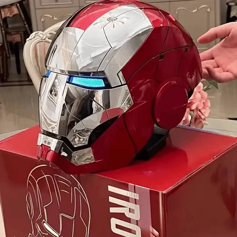 Hot Marvel Iron Man Autoking 1/1 Mk5 Helmet Remote And Voice Control Iron Man Automatic Helmet Mask With Led Light Boys Gift
Hot Marvel Iron Man Autoking 1/1 Mk5 Helmet Remote And Voice Control Iron Man Automatic Helmet Mask With Led Light Boys Gift