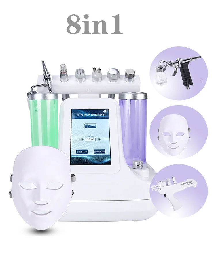 8 in1 small bubble oxygen jet peel facial machine Multi-Function Beauty Equipment
8 in1 small bubble oxygen jet peel facial machine Multi-Function Beauty Equipment