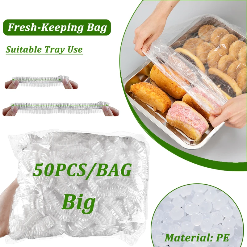 Bag Food Food Saver Lids Cover Household Grade Food Plastic Baking Disposable Dust For Fresh Large Tray Elastic Wrap 
Bag Food Food Saver Lids Cover Household Grade Food Plastic Baking Disposable Dust For Fresh Large Tray Elastic Wrap