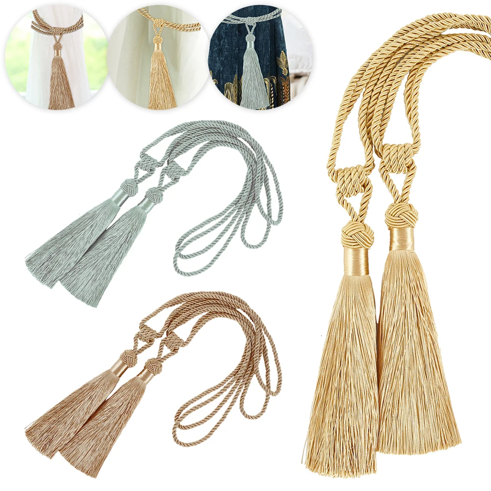 1 Pair Curtain Tie Backs Curtain Holdbacks Drapery Ties with Tassels for Curtain Drapes Window Curtain Tied Rope for Home Office
1 Pair Curtain Tie Backs Curtain Holdbacks Drapery Ties with Tassels for Curtain Drapes Window Curtain Tied Rope for Home Office