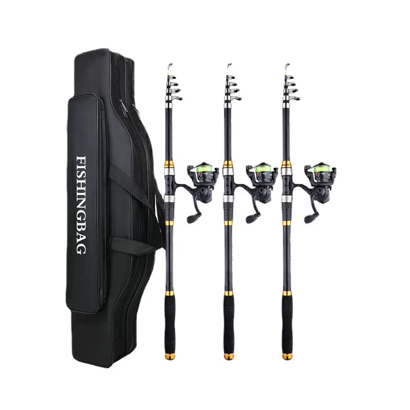 

Light Material Fishing Rod Full Set Ultra Professional Fly Rod Combo Baitcasting Complete Fiber Vara Pesca Fishing Accessories