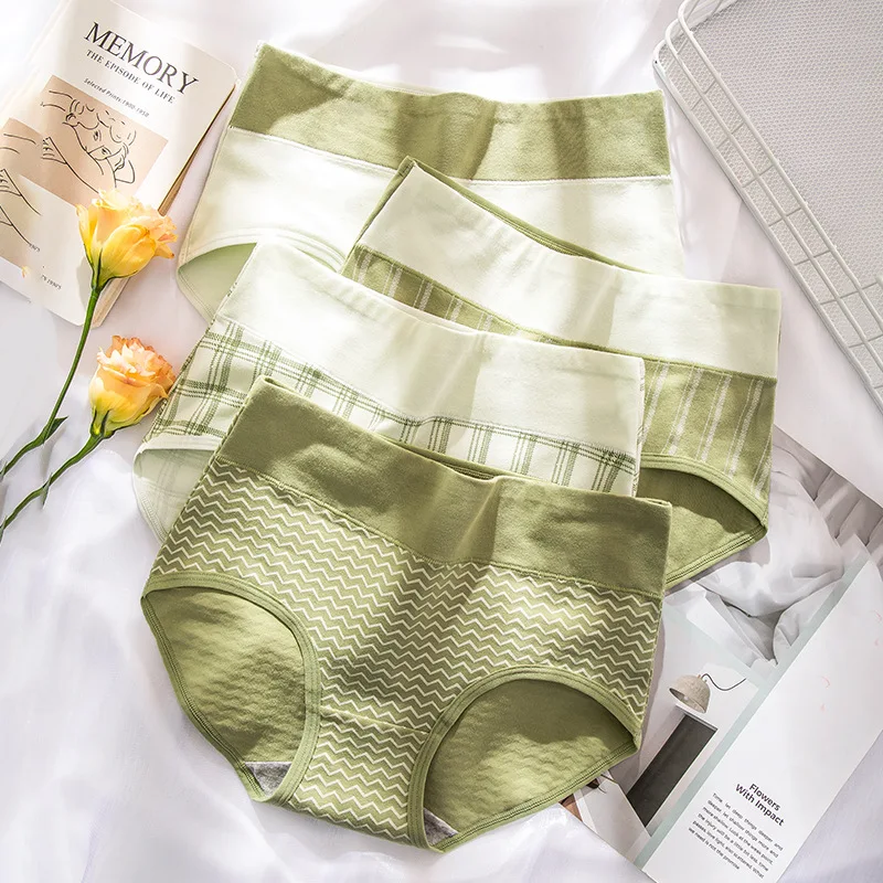 New Women's Cotton Underwear Sexy Plaid Panties Fashion Seamless Comfort Breathable Briefs High Waist Underpants Female Lingerie 
New Women's Cotton Underwear Sexy Plaid Panties Fashion Seamless Comfort Breathable Briefs High Waist Underpants Female Lingerie