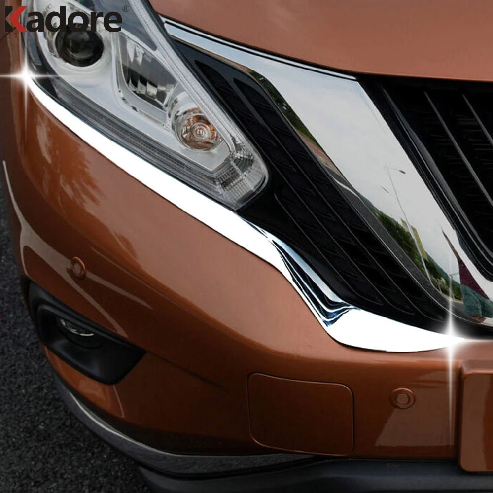 For Nissan Murano 2015 2016 2017 2018 ABS Chrome Auto Front Head Light Lamp Cover Trim Headlight Eyebrow Strips Car Styling
For Nissan Murano 2015 2016 2017 2018 ABS Chrome Auto Front Head Light Lamp Cover Trim Headlight Eyebrow Strips Car Styling