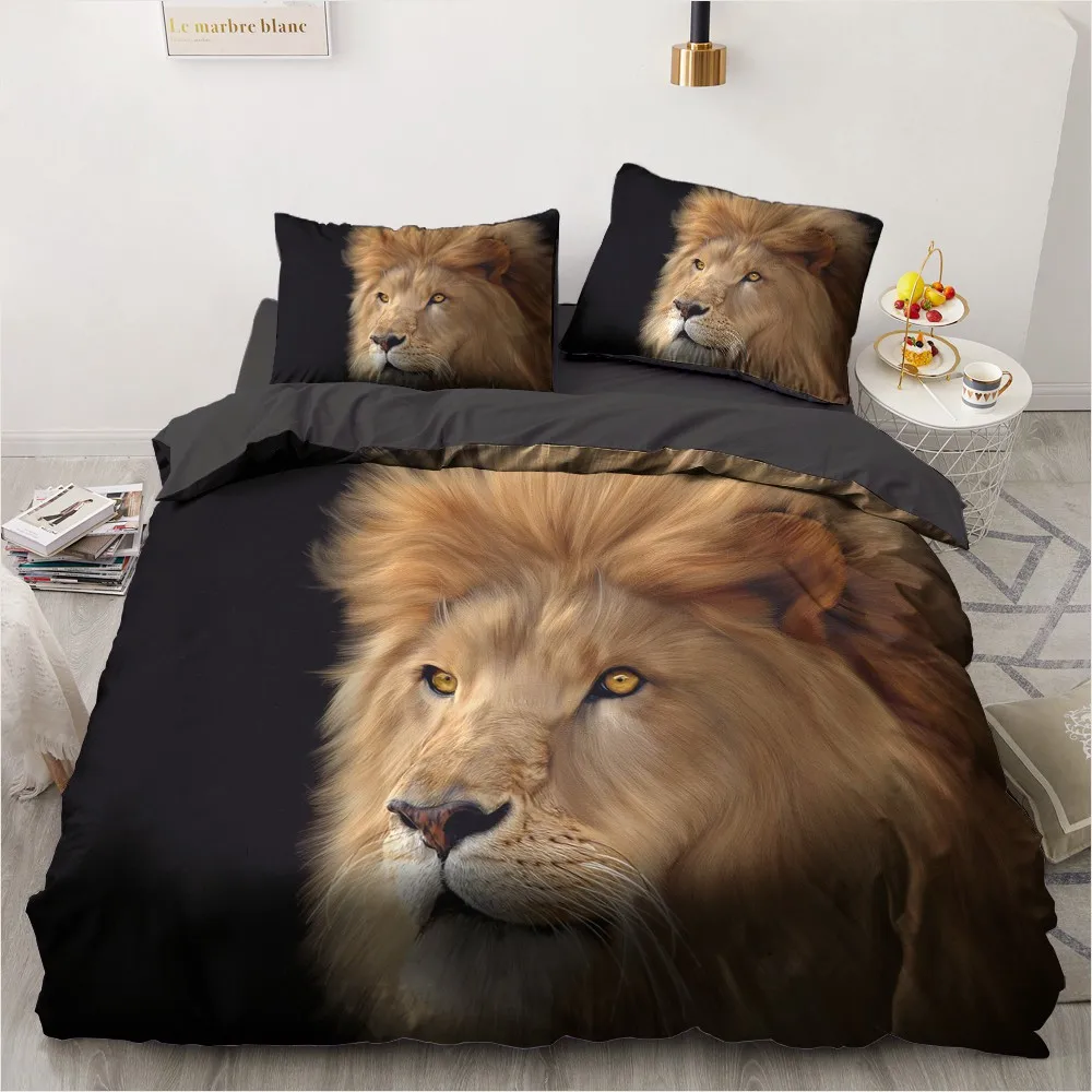 Linen Bedroom Decor Single Queen King Double Size Dropshipping Lion 3D Printed Bedding Set Kids Gift Duvet Cover Comforter Bed
Linen Bedroom Decor Single Queen King Double Size Dropshipping Lion 3D Printed Bedding Set Kids Gift Duvet Cover Comforter Bed