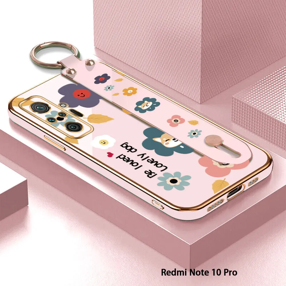 (With Wristband) For Xiaomi Redmi Note 10 Pro 10S Note 8 7 Pro Flower Back Cover Case Luxury Plating TPU Phone Cases
(With Wristband) For Xiaomi Redmi Note 10 Pro 10S Note 8 7 Pro Flower Back Cover Case Luxury Plating TPU Phone Cases