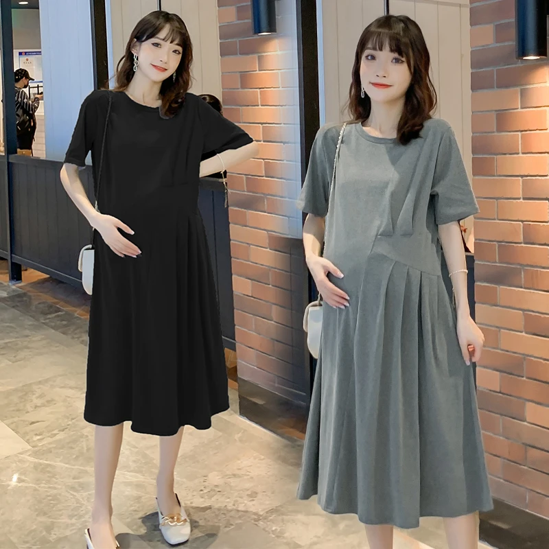 1950# 2022 Summer Korean Fashion Maternity Long Dress Casual A Line Slim Pleated Cotton Clothes for Pregnant Women Pregnancy
1950# 2022 Summer Korean Fashion Maternity Long Dress Casual A Line Slim Pleated Cotton Clothes for Pregnant Women Pregnancy