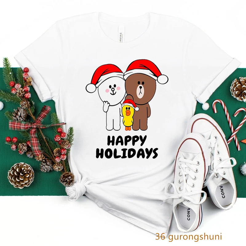 Cute Bear Christmas Tshirt Kawaii Rabbit T Shirt Kawaii Rabbit Cartoon Female Clothing Harajuku 90s Tees Tops
Cute Bear Christmas Tshirt Kawaii Rabbit T Shirt Kawaii Rabbit Cartoon Female Clothing Harajuku 90s Tees Tops