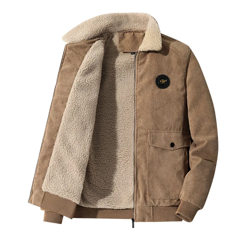Autumn and winter clothes: Men's Plush thick cotton clothes, men's loose casual work clothes, men's Multi Pocket corduroy jacket
Autumn and winter clothes: Men's Plush thick cotton clothes, men's loose casual work clothes, men's Multi Pocket corduroy jacket