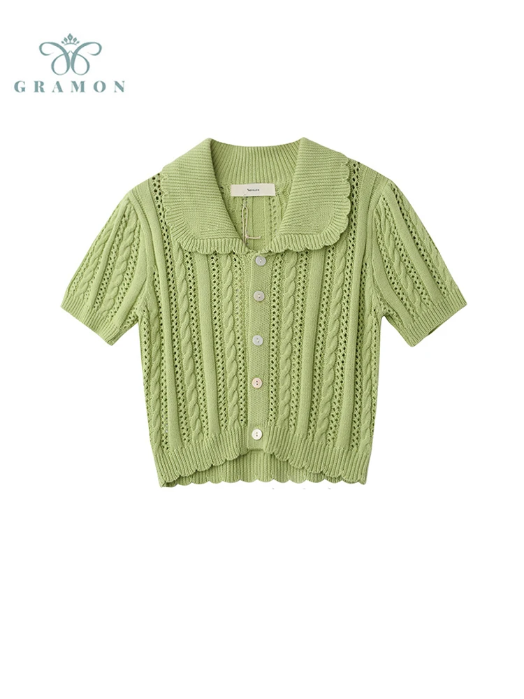 Women 2022 New Solid Color Short Sleeve Knitted Cardigan Ladies Casual Fashion Short Knitwear Single Breasted Slim Crop Tops
Women 2022 New Solid Color Short Sleeve Knitted Cardigan Ladies Casual Fashion Short Knitwear Single Breasted Slim Crop Tops