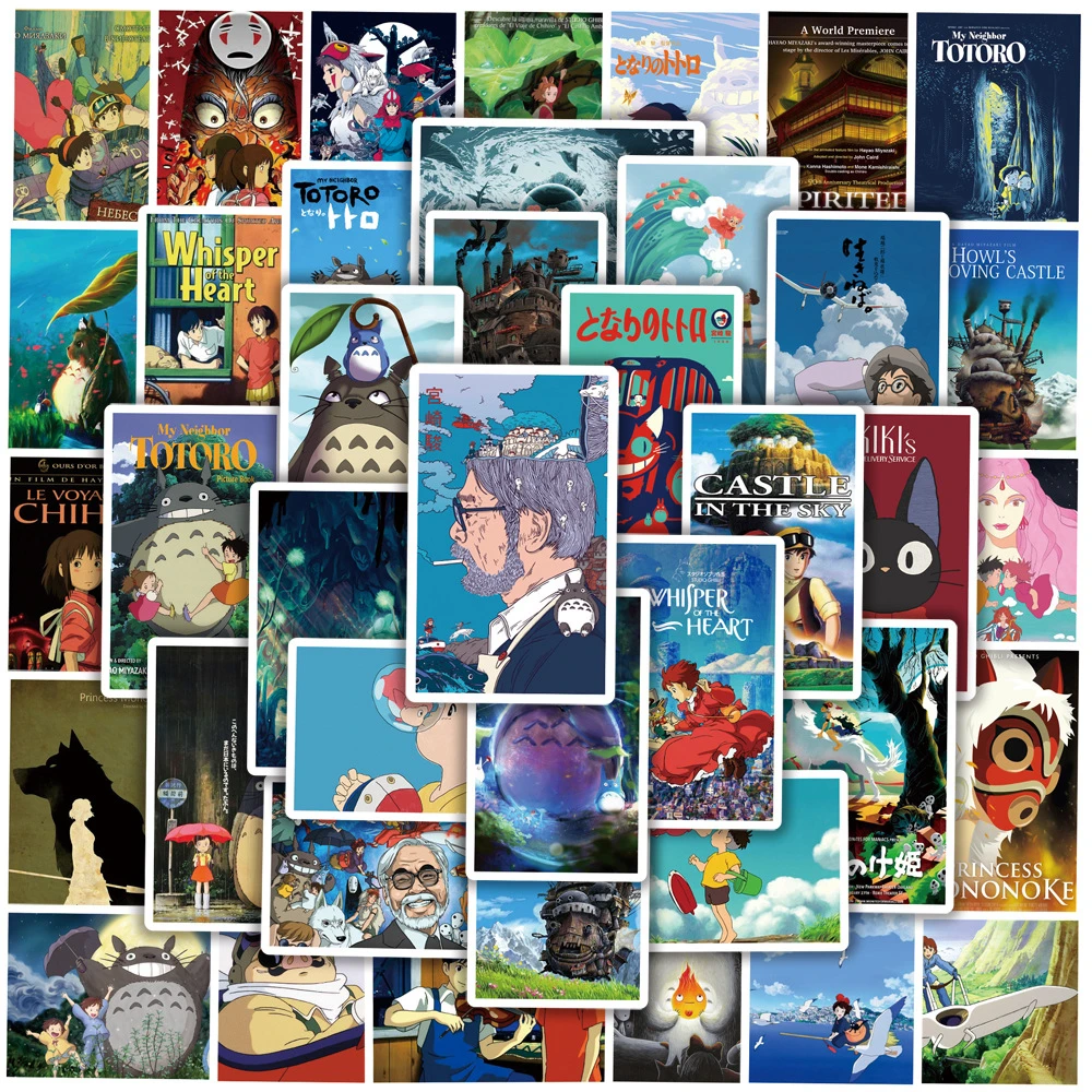 10/30/50Pcs Japanese Anime Stickers Ghibli Hayao Miyazaki Totoro Spirited Away Princess Mononoke KiKi Phone Stationery Sticker
10/30/50Pcs Japanese Anime Stickers Ghibli Hayao Miyazaki Totoro Spirited Away Princess Mononoke KiKi Phone Stationery Sticker