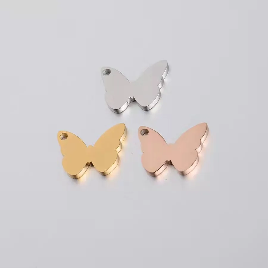 10pcs/lot Mirror Polished Stainless Steel Small Butterfly Charm Pendant for DIY Necklace Jewelry Accessories 11*14mm
10pcs/lot Mirror Polished Stainless Steel Small Butterfly Charm Pendant for DIY Necklace Jewelry Accessories 11*14mm