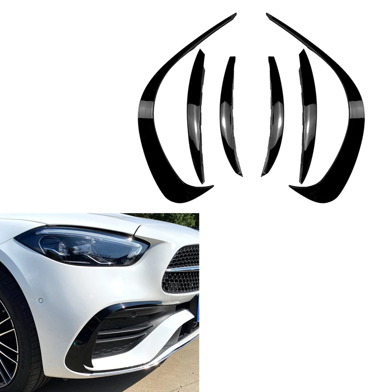 Front Bumper Spoiler Air Knife Lower Grille Fog Light Covers Trim for Benz C-Class W206 2021 2022 C200 C260
Front Bumper Spoiler Air Knife Lower Grille Fog Light Covers Trim for Benz C-Class W206 2021 2022 C200 C260
