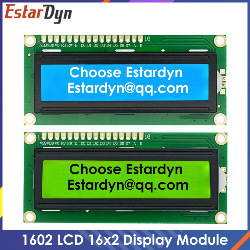 LCD1602 1602 Module Green Screen 16x2 Character LCD Display Module.1602 5V Green Screen And White code for arduino
LCD1602 1602 Module Green Screen 16x2 Character LCD Display Module.1602 5V Green Screen And White code for arduino