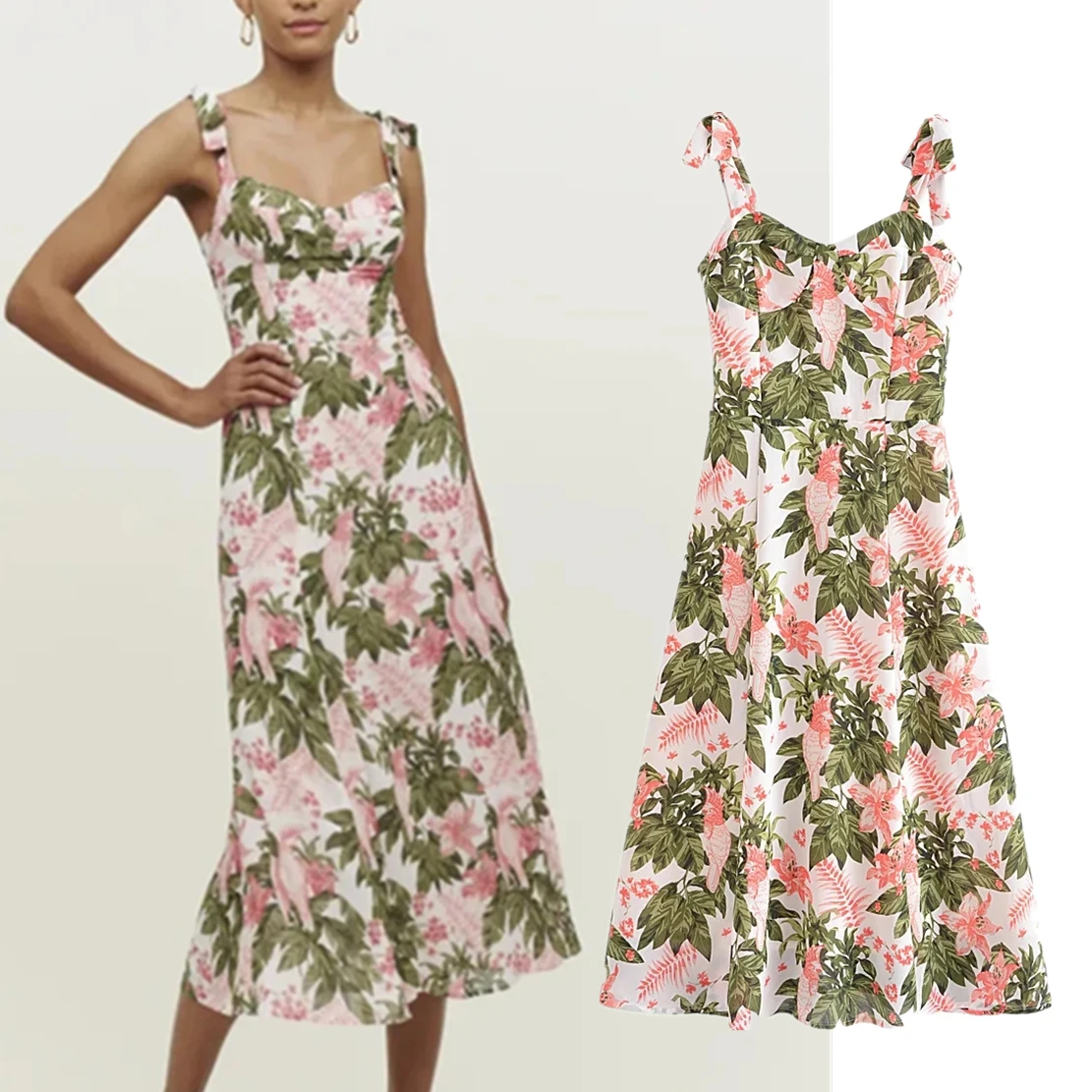 Maxdutti Tropical Fashion Sheath Casual Dress Women French Style Retro Floral Print Dress
Maxdutti Tropical Fashion Sheath Casual Dress Women French Style Retro Floral Print Dress