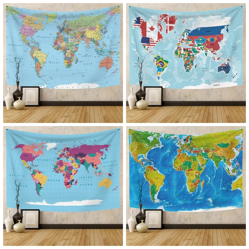 World Map Tapestry High-Definition Map Fabric Wall Hanging Living Room Decor Watercolor Letter Animal Blanket Yoga Beach Towel
World Map Tapestry High-Definition Map Fabric Wall Hanging Living Room Decor Watercolor Letter Animal Blanket Yoga Beach Towel
