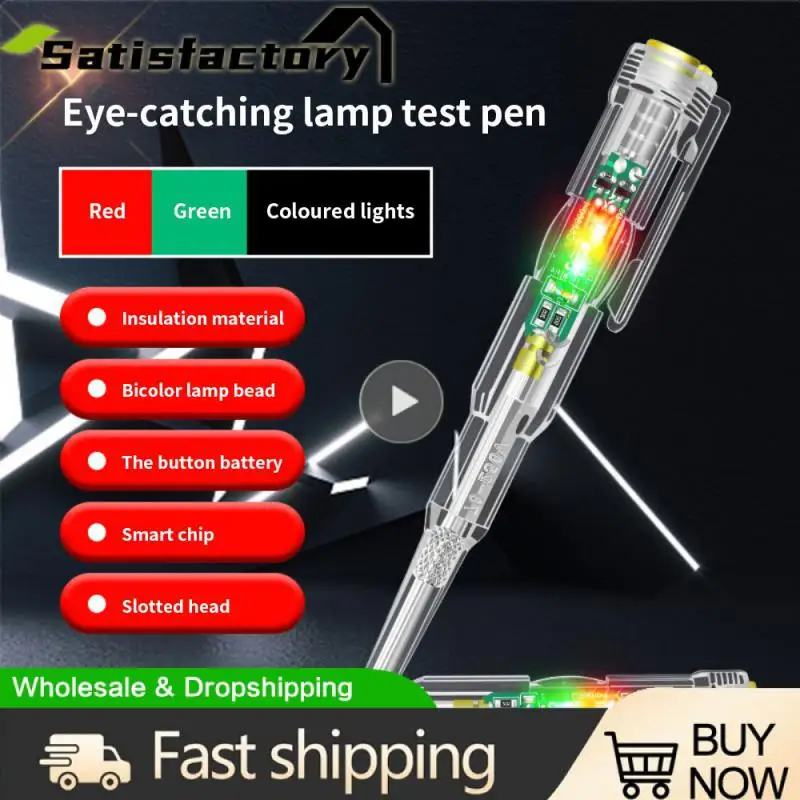 Led Color Light Induction Stylus Electrician Special Multi-functional Electrical Screwdriver Live Wire Inspection Circuit Tester
Led Color Light Induction Stylus Electrician Special Multi-functional Electrical Screwdriver Live Wire Inspection Circuit Tester