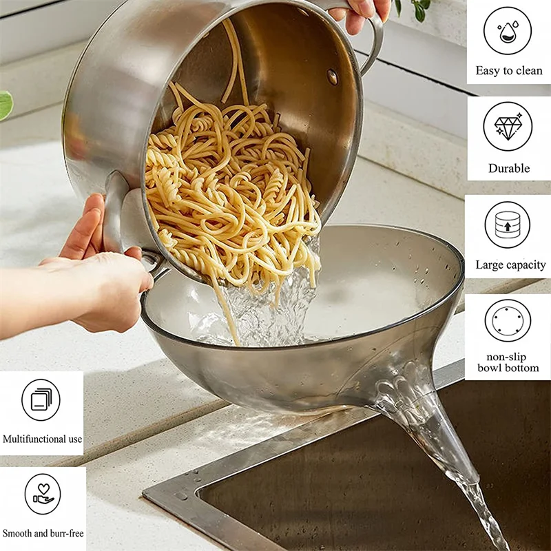 Fruit Vegetable Drainer Baskets Salad Food Colander Filter Shelf Kitchen Tools Sink Strainer Drain Plastic Washing Bowl Colander
Fruit Vegetable Drainer Baskets Salad Food Colander Filter Shelf Kitchen Tools Sink Strainer Drain Plastic Washing Bowl Colander