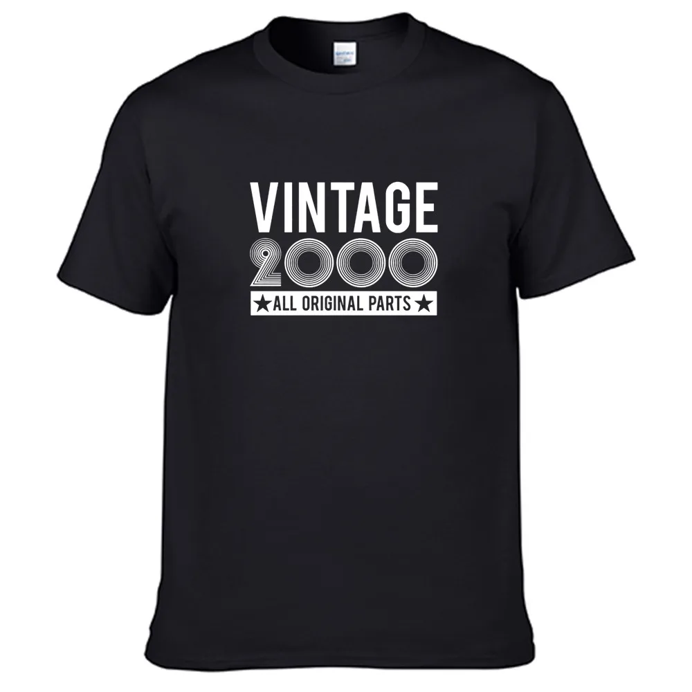 Vintage 2000 All Original Parts Men Women Summer 100% Cotton Black Tees Male Newest Top Popular Normal Tee Shirts Unisex
Vintage 2000 All Original Parts Men Women Summer 100% Cotton Black Tees Male Newest Top Popular Normal Tee Shirts Unisex