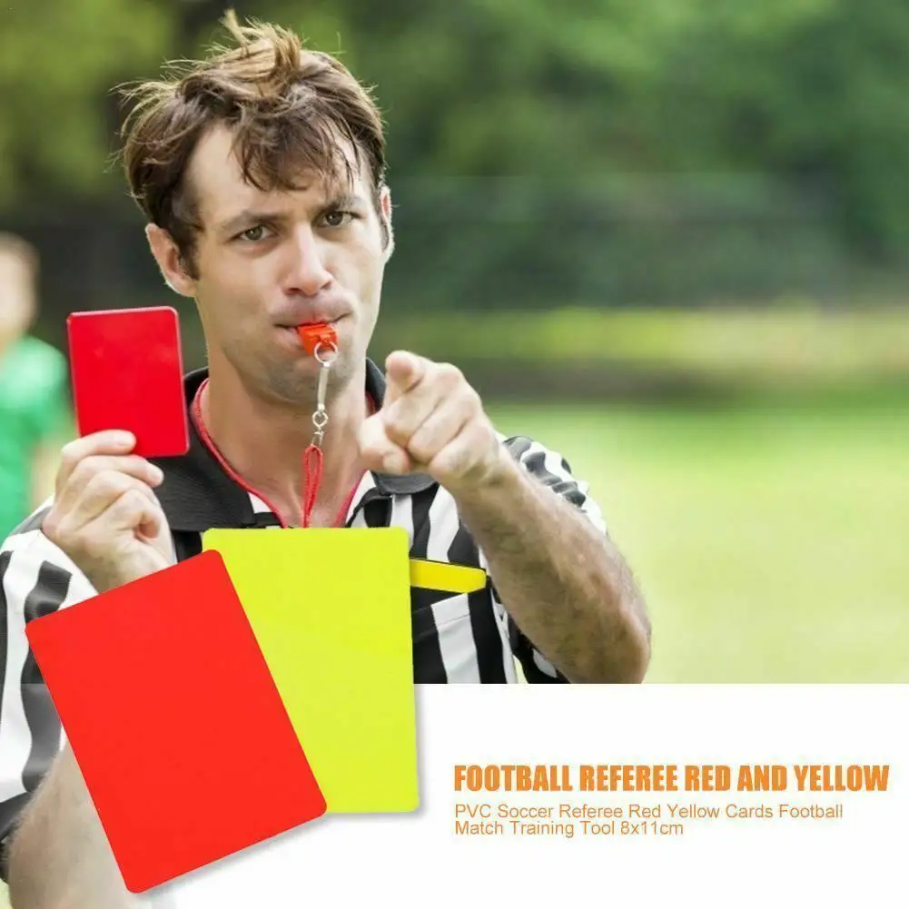 Pvc Professional Football Red And Yellow Cards Record Soccer Games Referee Tool Equipment For Soccer Match Accessory 8x11cm V3y5
Pvc Professional Football Red And Yellow Cards Record Soccer Games Referee Tool Equipment For Soccer Match Accessory 8x11cm V3y5