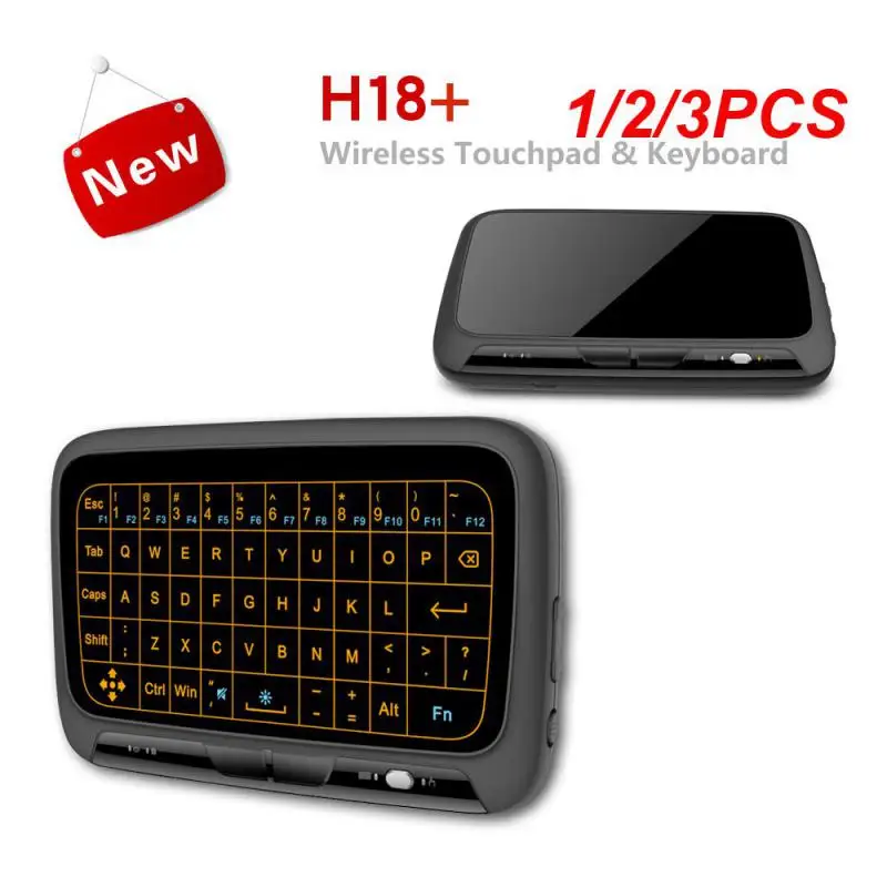 

1/2/3PCS Mini Full Touch Screen 2.4GHz Air Mouse Touchpad Backlight Wireless Keyboard Plug And Play Smart QWERTY Keyboard for