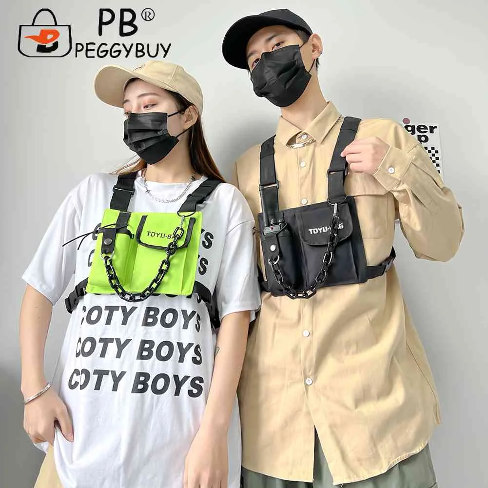 Women Men Chest Rig Bag Fashion Hip Hop Pockets Streetwear Vest Waist Belt Pack Portable Phone Bag Teenager Jugend Mode
Women Men Chest Rig Bag Fashion Hip Hop Pockets Streetwear Vest Waist Belt Pack Portable Phone Bag Teenager Jugend Mode
