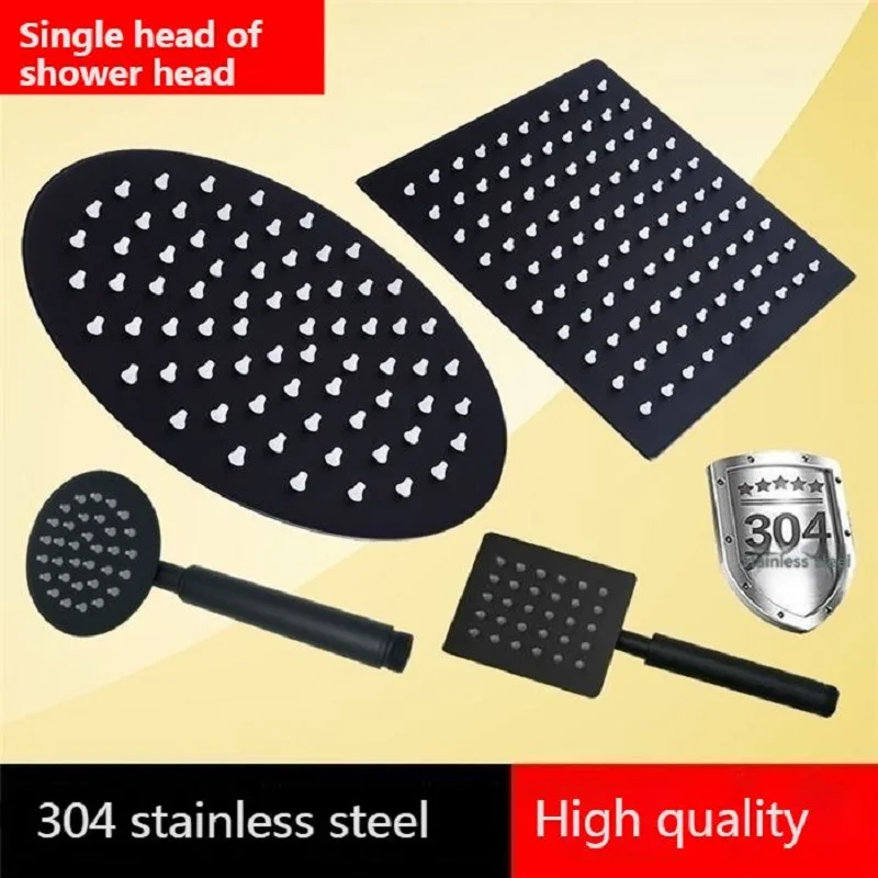 Balck Stainless Steel Chrome Shower Head 8/10 Inch Rainfall Bath Head Ceiling Wall Rain Shower Head Spray Bathroom Accessori
Balck Stainless Steel Chrome Shower Head 8/10 Inch Rainfall Bath Head Ceiling Wall Rain Shower Head Spray Bathroom Accessori
