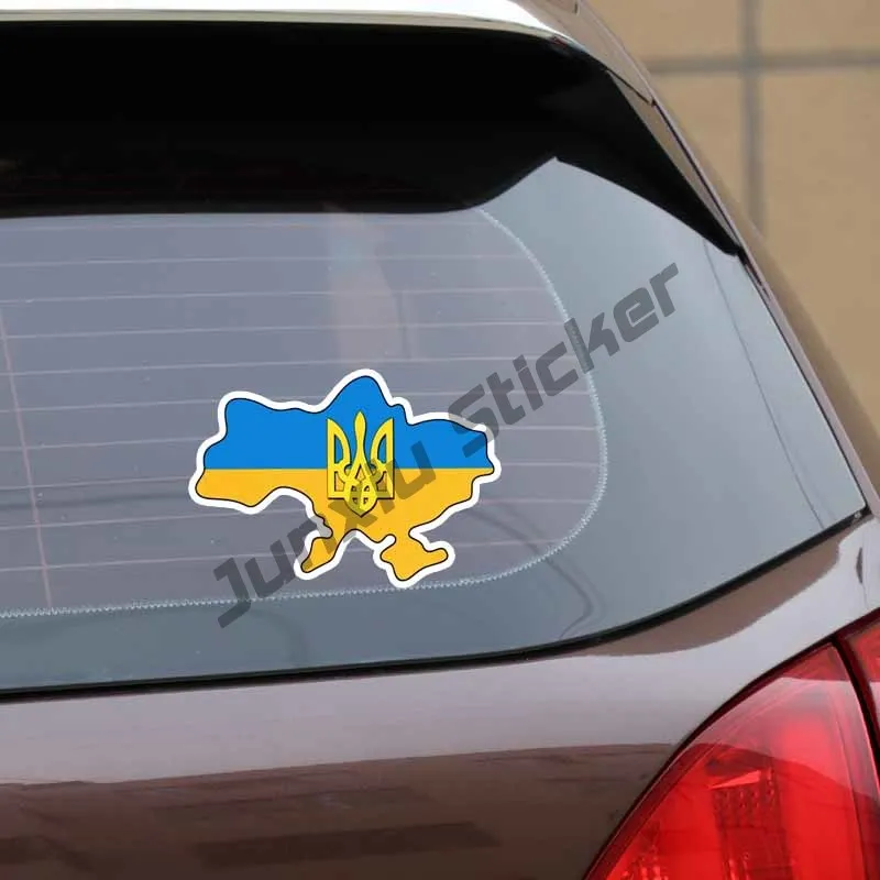 Герб Украины автомобильная наклейка карта с гербом на автомобиль флагом тройник