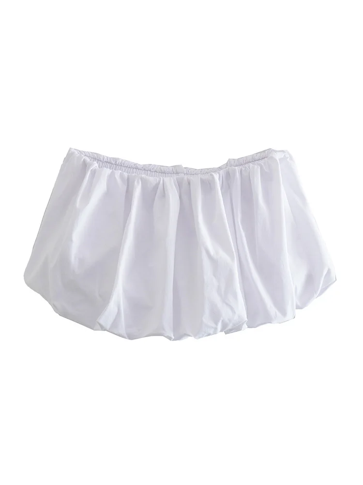 Summer Clothes For Women Blouses 2022 Fashion White Balloon Top Blouse Straight Neckline Strapless Off Shoulder Sexy Crop Tops
Summer Clothes For Women Blouses 2022 Fashion White Balloon Top Blouse Straight Neckline Strapless Off Shoulder Sexy Crop Tops
