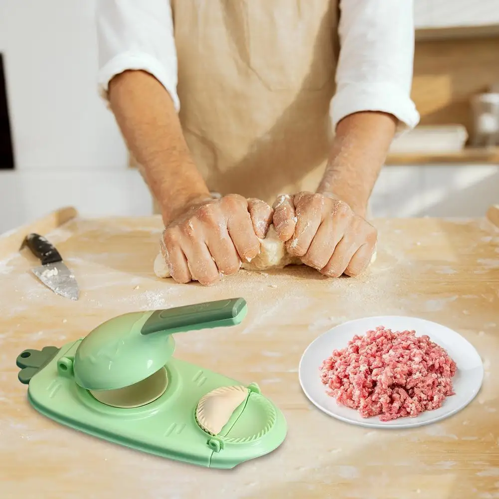 

2 In 1 Kitchen DIY Dumpling Moulds Dumpling Maker Dough Presser Maker Tools For Dumplings Wontons