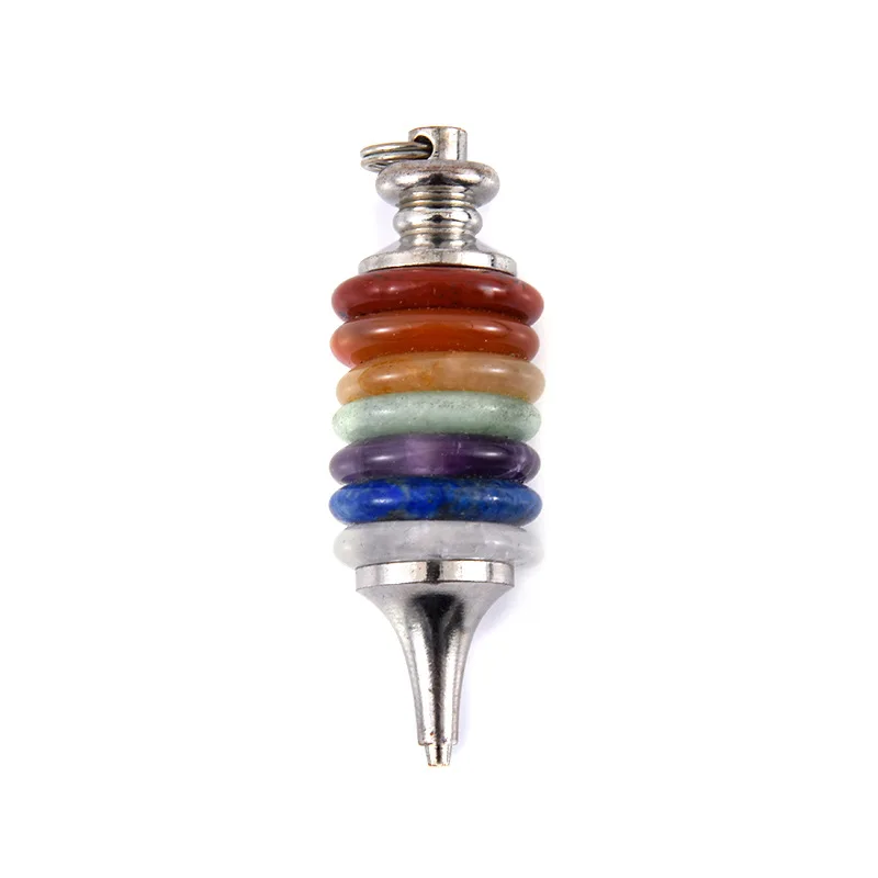 Natural Stone 7 Chakras Wheels of Life Pendulum Dowsing Pendants Jewelry for Men Women Gift Wholesale
Natural Stone 7 Chakras Wheels of Life Pendulum Dowsing Pendants Jewelry for Men Women Gift Wholesale