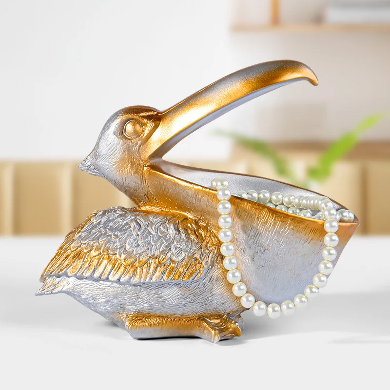 European-style Home Decoration Pelican Resin Ornaments Porch Wine Cabinet Shoe Cabinet Key Storage Candy Storage Home Gifts
European-style Home Decoration Pelican Resin Ornaments Porch Wine Cabinet Shoe Cabinet Key Storage Candy Storage Home Gifts
