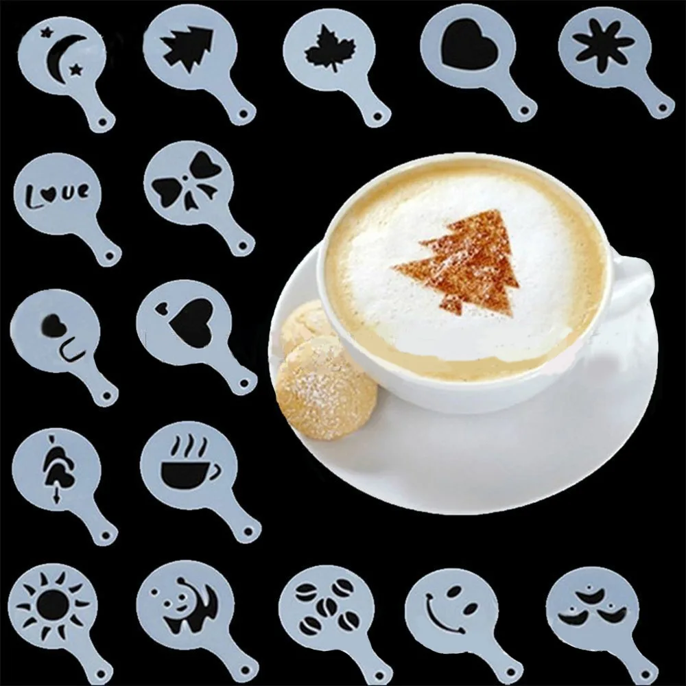 16pcs Unicorn Design Coffee Latte Cappuccino Barista Art Stencils Cookie Cupcake Latte Coffee Print Mold Cake Decorating Tools
16pcs Unicorn Design Coffee Latte Cappuccino Barista Art Stencils Cookie Cupcake Latte Coffee Print Mold Cake Decorating Tools