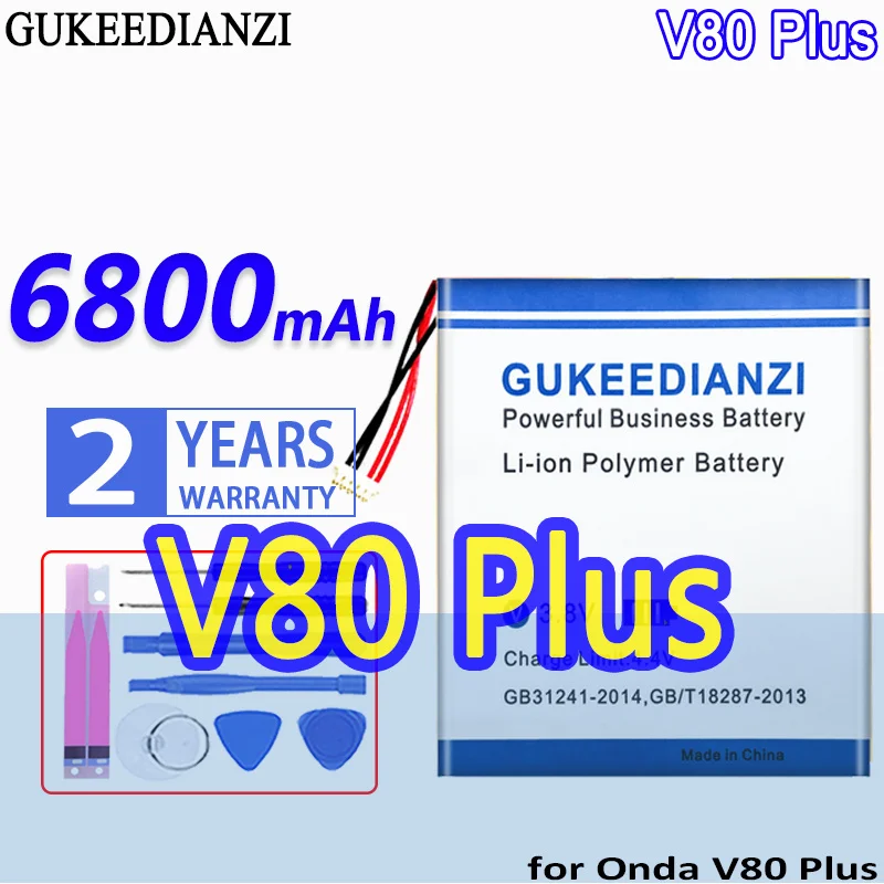 

Bateria V80 Plus (5-Wire Plug) 6800mAh High Capacity Battery For Onda V80Plus OC801 OI100 V80SE OI101 High Quality Battery
