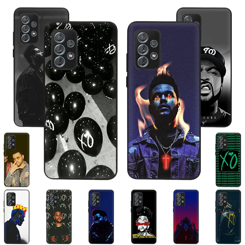 

The Weeknd Black Phone Case for Samsung Galaxy A72 A52 A32 A51 5G A50 A70 A71 A22 A21S A31 A40 A41 A11 A12 A20E A42 A7 A9 Cover
