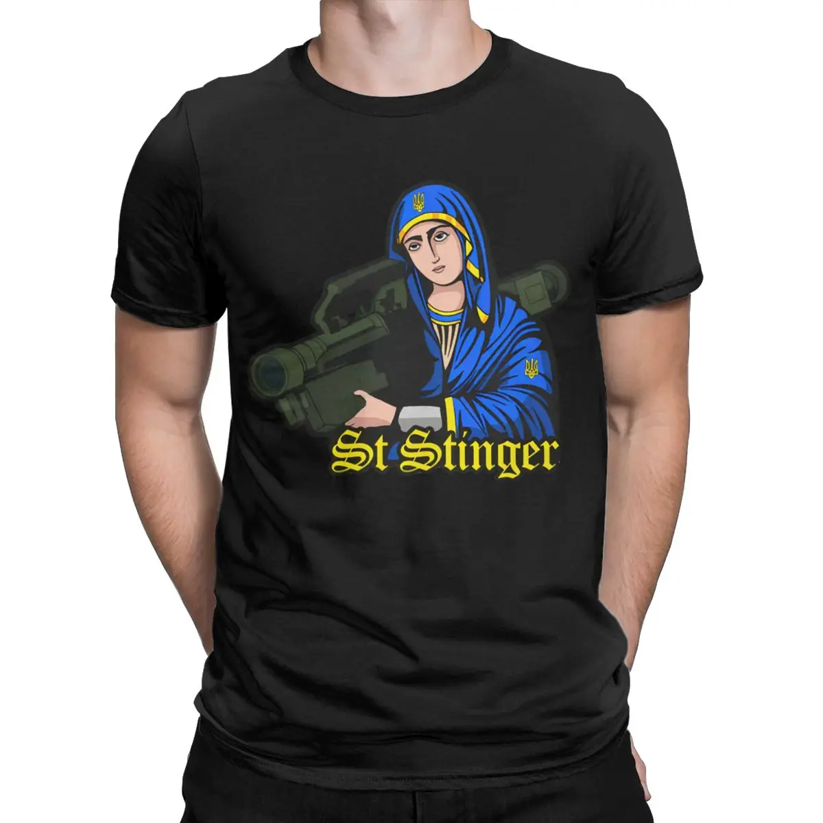 Saint Javelin Ukrainian defender t shirt for men Vintage Tees Short Sleeve Round Collar T-Shirts Cotton Gift Idea Clothes
Saint Javelin Ukrainian defender t shirt for men Vintage Tees Short Sleeve Round Collar T-Shirts Cotton Gift Idea Clothes