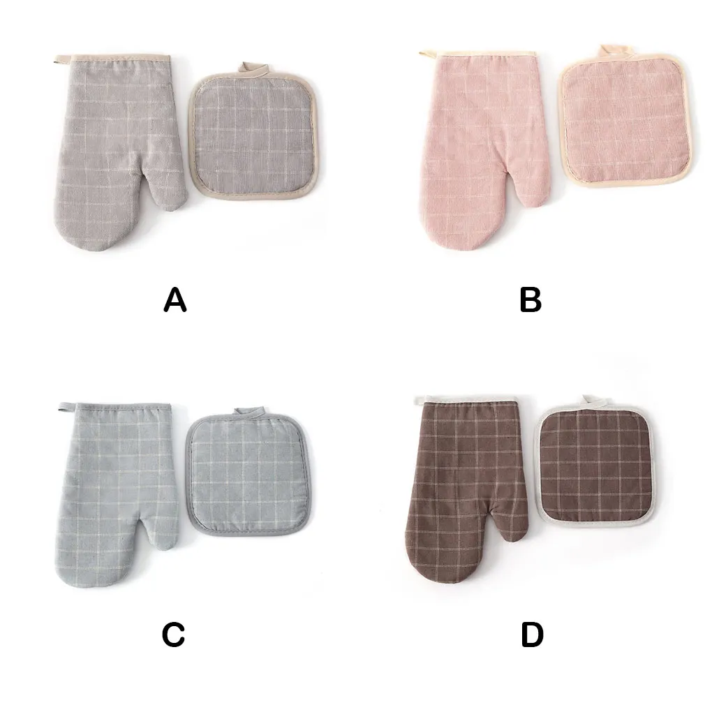 Oven Gloves Anti Scald Skidproof Ovens Mitts Pot Holders Lattice Elements Potholders Sets Kitchen Grilling Cooking
Oven Gloves Anti Scald Skidproof Ovens Mitts Pot Holders Lattice Elements Potholders Sets Kitchen Grilling Cooking