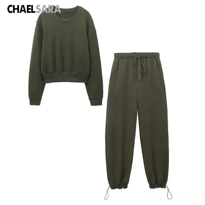 2023 Spring Women Fashion Casual Green Pleated Short Style Hoodie+Jogging Pant Suit Female Long Sleeve High Street Trousers Set
2023 Spring Women Fashion Casual Green Pleated Short Style Hoodie+Jogging Pant Suit Female Long Sleeve High Street Trousers Set