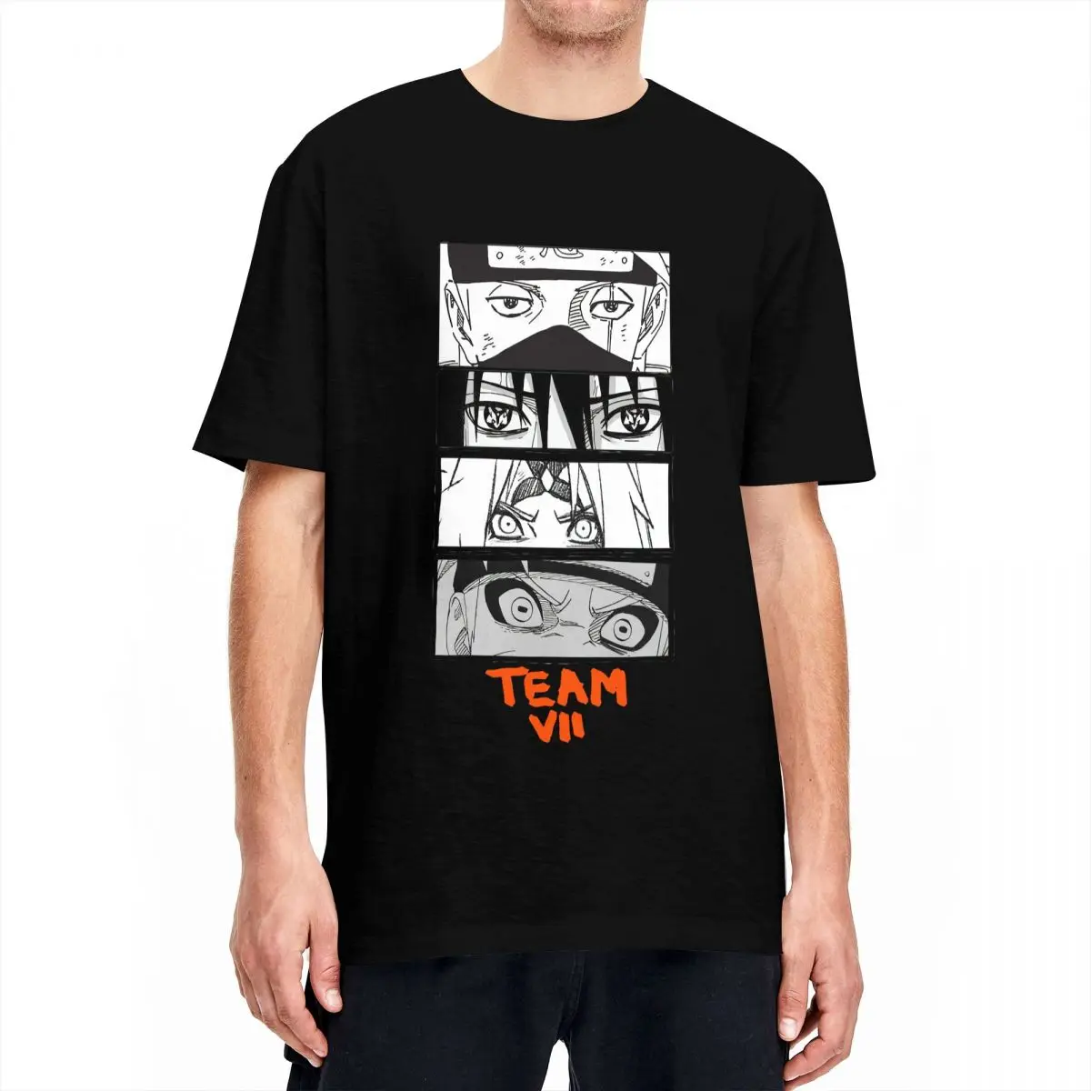 Hipster Bandai Naruto Team 7 T-Shirts Men Round Neck Cotton T Shirt Manga Anime Short Sleeve Tee Shirt Graphic Clothes
Hipster Bandai Naruto Team 7 T-Shirts Men Round Neck Cotton T Shirt Manga Anime Short Sleeve Tee Shirt Graphic Clothes