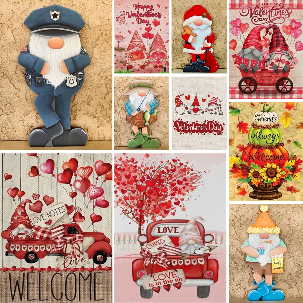 Набор для рисования по номерам на холсте «гномы» 
Набор для рисования по номерам на холсте «гномы»