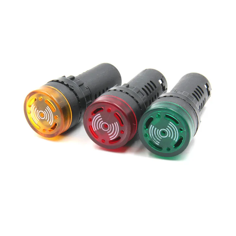 4pc Buzzer AD16-22SM 12V 24V 36V 110V 220V 380V 22mm Flash Signal Light Indicator LED Active Beep Alarm Red Green Yellow Black
4pc Buzzer AD16-22SM 12V 24V 36V 110V 220V 380V 22mm Flash Signal Light Indicator LED Active Beep Alarm Red Green Yellow Black