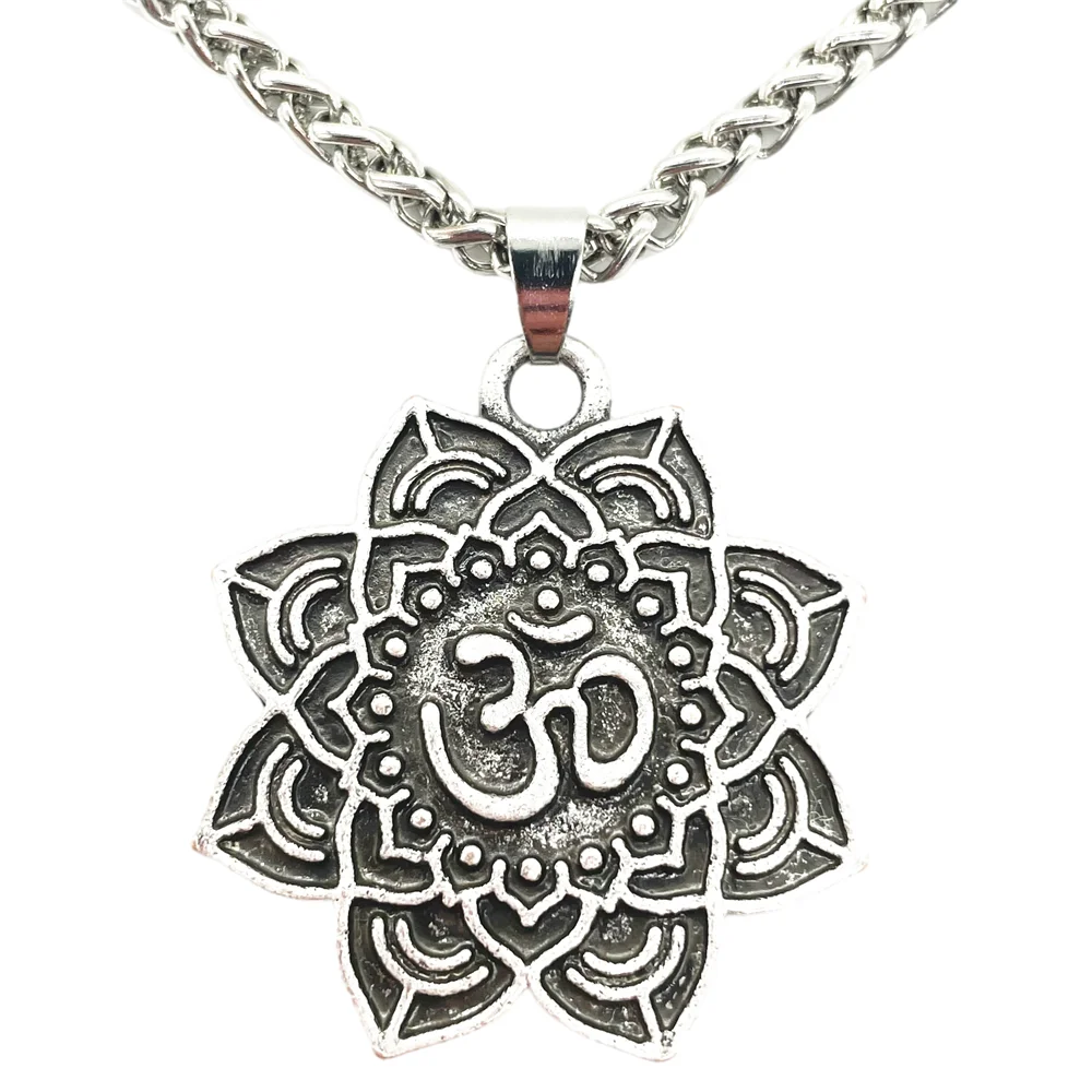 Lotus Flower Pendant Om Yoga Necklace Sunflower Mandala Meditation Spiritual Jewelry
Lotus Flower Pendant Om Yoga Necklace Sunflower Mandala Meditation Spiritual Jewelry